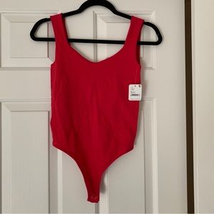 Red double lined bodysuit